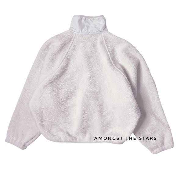 Free People Movement Hit The Slopes Salt Water Blue Grey Fleece Jacket - Picture 11 of 12